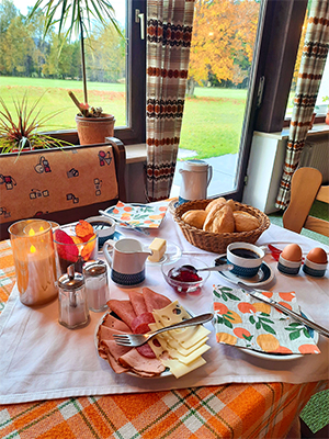 Unterkunft inklusive Frühstück mit Ausblick ins Grüne - Pension Fini Schneider Bayerischer Wald